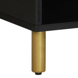 Berkfield Home Coffee Table Black 80x50x40 cm Engineered Wood - Size: 80 x 50 x 40 cm - thumbnail 9