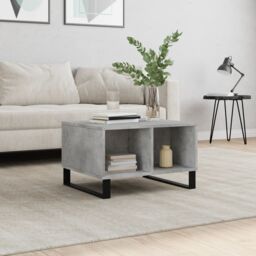 Berkfield Home Coffee Table Concrete Grey 60x50x36.5 cm Engineered Wood - thumbnail 1