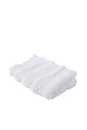 Living and Home Sleek Textured Plush Sofa Cover in White - Size: Medium - thumbnail 6