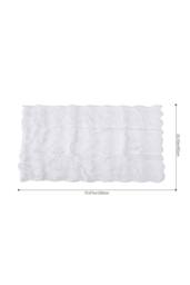 Living and Home Sleek Textured Plush Sofa Cover in White - Size: Medium - thumbnail 8