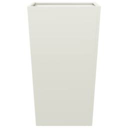 Berkfield Home Durable Garden Planter White 45x45x75 cm Steel - Size: 45 x 45 x 75 cm - thumbnail 5