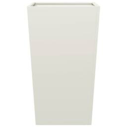 Berkfield Home Durable Garden Planter White 45x45x75 cm Steel - Size: 45 x 45 x 75 cm - thumbnail 4