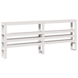Berkfield Home Beautiful Bed Frame without Mattress White 180x200 cm Super King - thumbnail 7