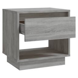 Berkfield Home Bedside Cabinets 2 pcs Grey Sonoma 45x34x44 cm Engineered Wood - Size: 45 x 34 x 44 cm - thumbnail 6