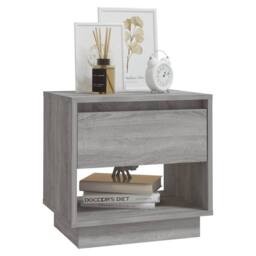 Berkfield Home Bedside Cabinets 2 pcs Grey Sonoma 45x34x44 cm Engineered Wood - Size: 45 x 34 x 44 cm - thumbnail 4