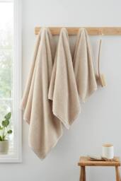 Bianca 'Soft Zero Twist Spa' Cotton Bath Towel in Natural - thumbnail 3