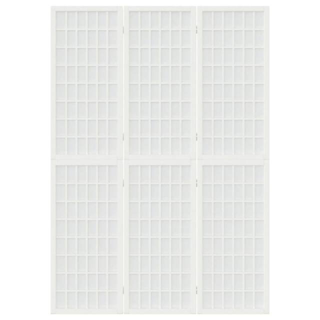 Berkfield Home Beautiful Folding 3-Panel Room Divider Japanese Style 120x170 cm White - image 1