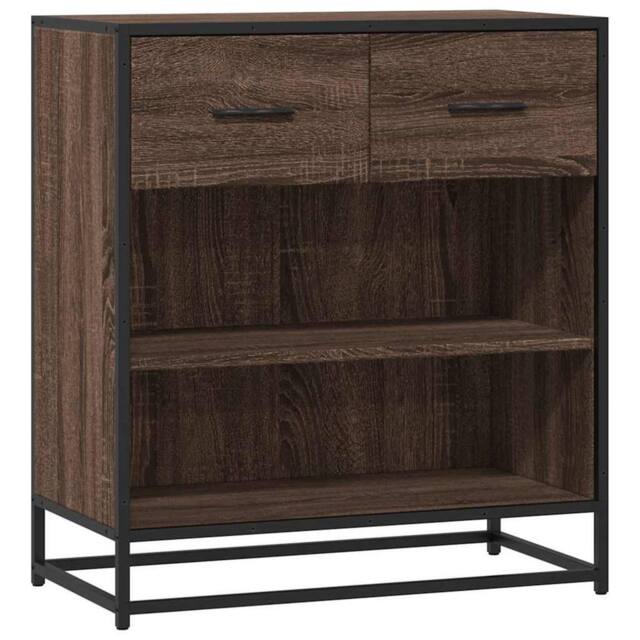 Berkfield Home Sideboard Brown Oak 68x35x76 cm Engineered Wood - Size: 68 x 35 x 76 cm - image 1