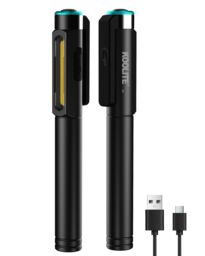 Koolite Men's 3-Way Rechargeable Work Light, COB Inspection Lamps with Magnetic Clip in Black - thumbnail 1