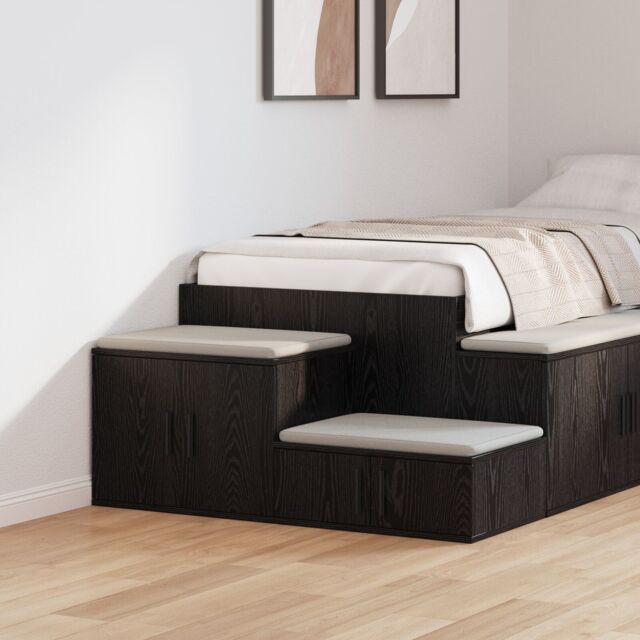 Berkfield Home Black Storage Cabinet 118x41x40 cm Made of Engineered Wood - Size: 118 x 41 x 40 cm - image 1