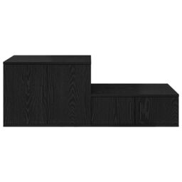 Berkfield Home Black Storage Cabinet 118x41x40 cm Made of Engineered Wood - Size: 118 x 41 x 40 cm - thumbnail 7
