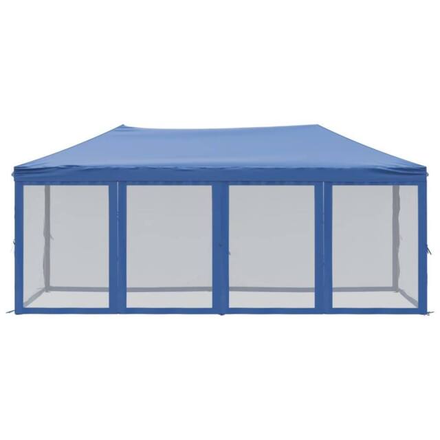 Berkfield Home Sturdy Folding Party Tent with Sidewalls Blue 3x6 m - image 1