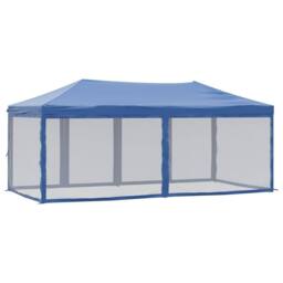 Berkfield Home Sturdy Folding Party Tent with Sidewalls Blue 3x6 m - thumbnail 5
