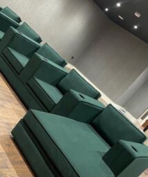 HOB Furniture Thomas Chaise Individual Cinema Seating - 12ftx5ft in Dark Green - thumbnail 4
