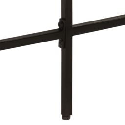 Berkfield Home Desk 165x110x77 cm Solid Wood Mango & Iron in Brown - Size: 165 x 110 x 77 cm - thumbnail 7
