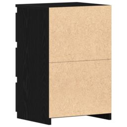 Berkfield Home Nightstand in Black Oak - 40x35x62.5 cm, Made from Engineered Wood - Size: 40x35x62.5 cm - thumbnail 6