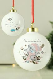 Personalised Memento Company Personalised Pawsome Photo Upload Bauble in White - thumbnail 4