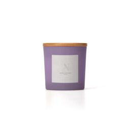 Aroma Naturals Frosted Decadence Glass Candle - Vanilla Bean Scent in Purple - Size: Large