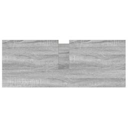 Berkfield Home Bathroom Basin Cabinet with Drawers Grey Sonoma 90x34.5x60 cm - thumbnail 9