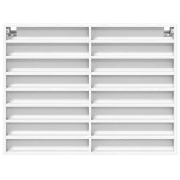 Berkfield Home Vitrine Cabinet White 100x8.5x75 cm Engineered Wood - thumbnail 4