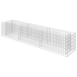 Berkfield Home Durable Gabion Raised Bed Galvanised Steel 270x50x50 cm in Silver - Size: 270 x 50 x 50 cm - thumbnail 3