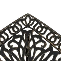 Berkfield Home Garden Table Bronze 53x53x53 cm Cast Aluminium in Brown - Size: 53 x 53 x 53 cm - thumbnail 9
