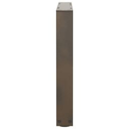Berkfield Home Dining Table Legs V-Shape 2 pcs Natural Steel 60x(42-43.3) cm Steel in Brown - thumbnail 6