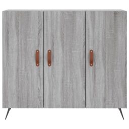 Berkfield Home Sideboard Grey Sonoma 90x34x80 cm Engineered Wood - Size: 90 x 34 x 80 cm - thumbnail 6