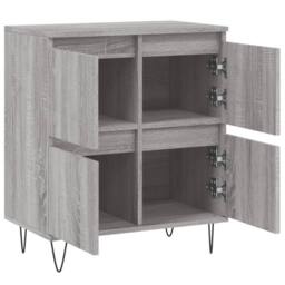 Berkfield Home Sideboard Grey Sonoma 60x35x70 cm Engineered Wood - Size: 60 x 35 x 70 cm - thumbnail 6