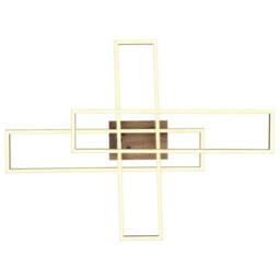 Netlighting Dakari 80x60cm Semi Flush Ceiling Light Matt Black 3x LED 3000K - Size: 80x60 cm - thumbnail 3