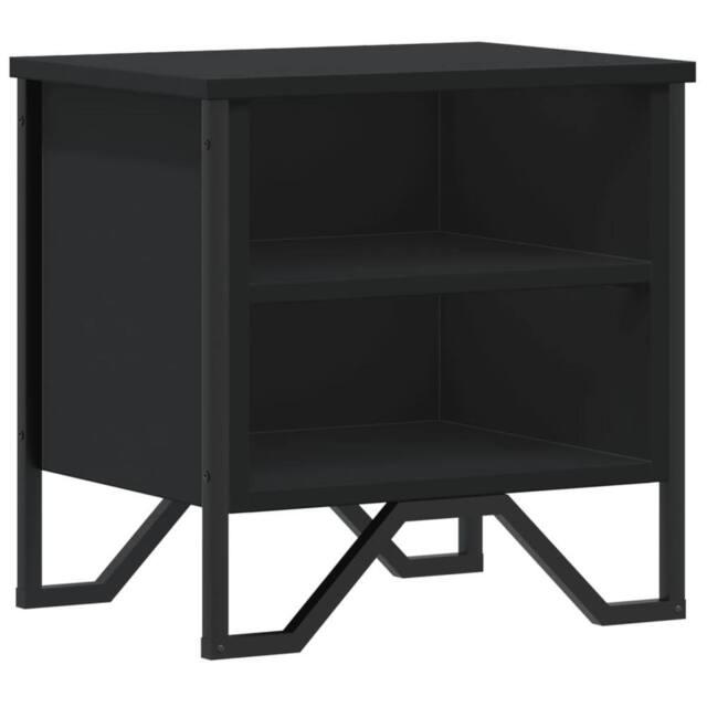 Berkfield Home Bedside Cabinet Black 40x30x40 cm Engineered Wood - Size: 40 x 30 x 40 cm - image 1