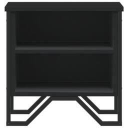 Berkfield Home Bedside Cabinet Black 40x30x40 cm Engineered Wood - Size: 40 x 30 x 40 cm - thumbnail 5