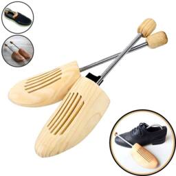 FLAVORA EU(39-41) 2Pcs Wooden Shoe Stretcher Shaper Expander in Natural - Size: 500mm