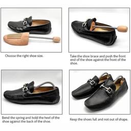 FLAVORA EU(39-41) 2Pcs Wooden Shoe Stretcher Shaper Expander in Natural - Size: 500mm - thumbnail 5