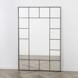 Home Garden Direct Aion - Window Mirror in Full Length - Black Frame - 179x119 - thumbnail 2