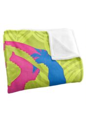Blue Beetle (2023) Blanket, 152x127 cm Beetle Palm Silhouettes Silky Touch Super Soft Throw Blanket in White - thumbnail 3