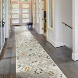 runrug Hallway Carpet Runner Rug - Soft & Comfy, 9mm -'Andes' in Beige - Size: 60 cm x 180 cm - thumbnail 1