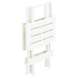 Berkfield Home Folding Garden Table White 45x43x50 cm Plastic - Size: 45 x 43 x 50 cm - thumbnail 4