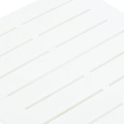 Berkfield Home Folding Garden Table White 45x43x50 cm Plastic - Size: 45 x 43 x 50 cm - thumbnail 6