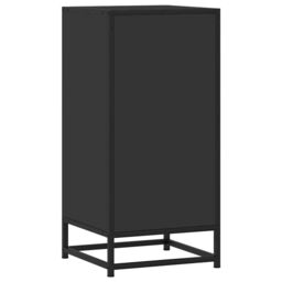 Berkfield Home Sideboard Black 35.5x35x76 cm Engineered Wood & Metal - thumbnail 6
