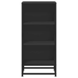 Berkfield Home Sideboard Black 35.5x35x76 cm Engineered Wood & Metal - thumbnail 4