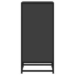 Berkfield Home Sideboard Black 35.5x35x76 cm Engineered Wood & Metal - thumbnail 5