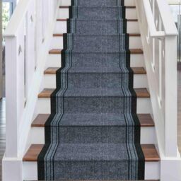 runrug Stair Runner Carpet - Durable, Non-Slip, 7mm - 'Inca' in Grey - Size: 80 cm x 720 cm - thumbnail 4