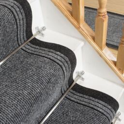 runrug Stair Runner Carpet - Durable, Non-Slip, 7mm - 'Inca' in Grey - Size: 80 cm x 720 cm - thumbnail 5