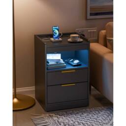 SPETLEK Mondeer LED Bedside Table Black - Size: 0.6m2 - thumbnail 3