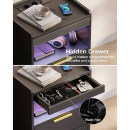 SPETLEK Mondeer LED Bedside Table Black - Size: 0.6m2 - thumbnail 2