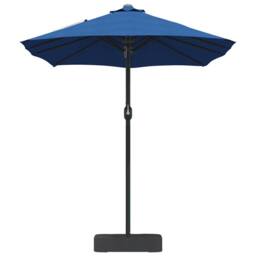 Berkfield Home Garden Parasol Folding Blue 385 x 209 x 244 cm Fabric - thumbnail 5