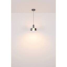 Netlighting Grant Pendant Ceiling Light Grey Matt Smoke Glass Shade LED 3000K - thumbnail 5