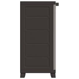 Berkfield Home Plastic Cabinet 65x45x97 cm in Grey - Size: 65 x 45 x 97 cm - thumbnail 4