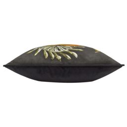 Wylder Nature Kielder Forest Hatfield Mushroom Piped Cushion in Black - Size: 43 cm x 43 cm - thumbnail 3